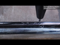 PERFECT LAZER DOT PEEN işaretleme makineleri PEQD-030E işaretleme 32mm paslanmaz çelik tüpünde logo