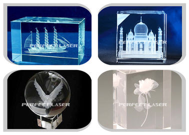 Özel Görüntüler İçin Cam Kristal Lazer Oyma Makinesi İçinde 3D Yeraltı
