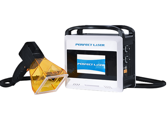 Metal Plastik PVC için 20W 30 Watt taşınabilir el metal fiber lazer işaretleme makine