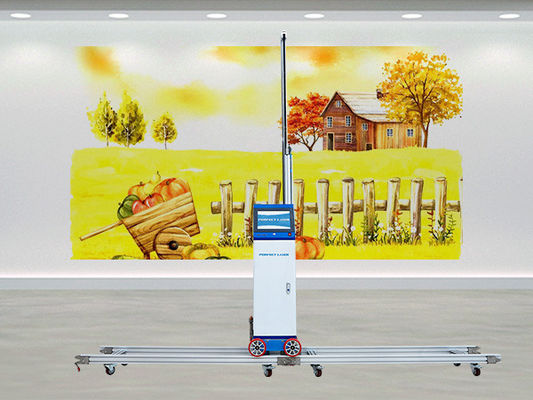 Duvar Yazıcısı Çift Kafalı 64㎡/h Duvar ve Dekorasyon için Yüksek Hızlı Duvar Baskı Makinesi